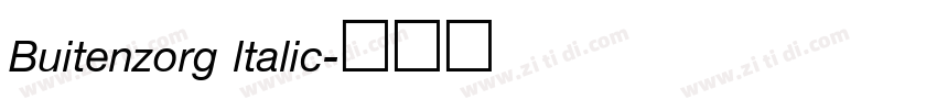 Buitenzorg ltalic字体转换